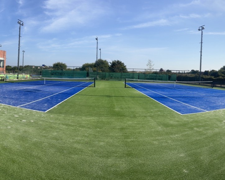 New Synthetic Tennis Courts by Hellasod at Katerini Tennis Club